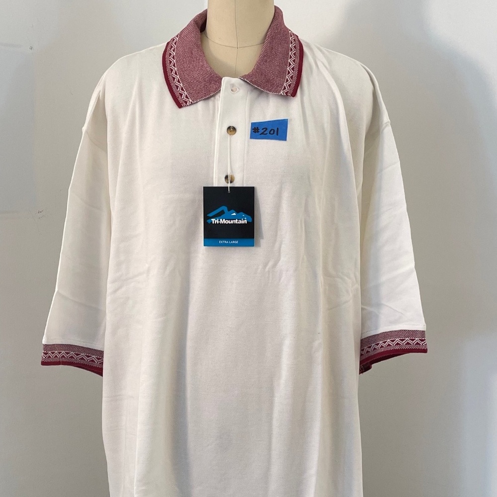 Vintage Tri-Mountain Polo/Golf Shirt - Size XL NOS/NWT